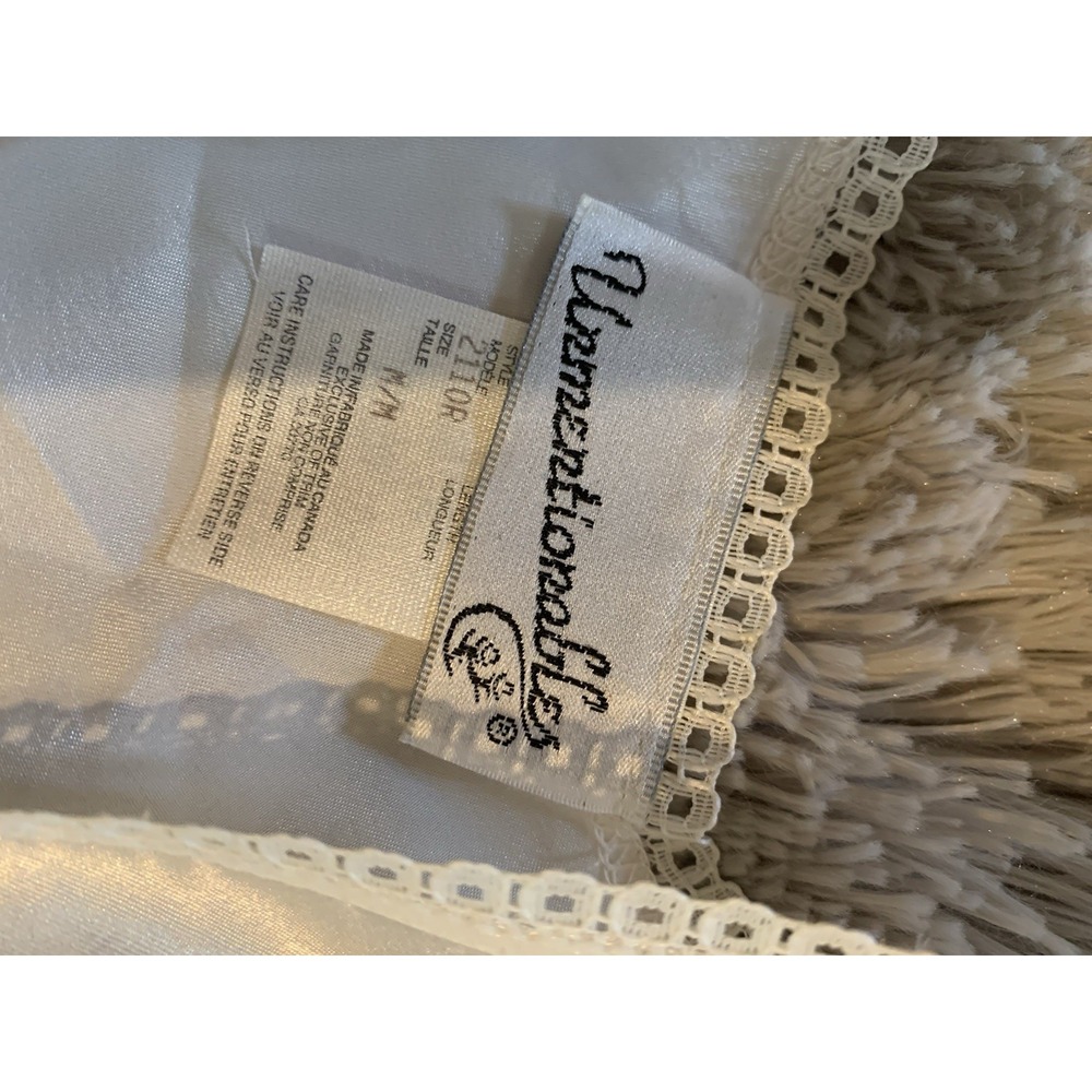Vintage Unmentionable Off White With Lace Camisole Sz M - Picture 3 of 10